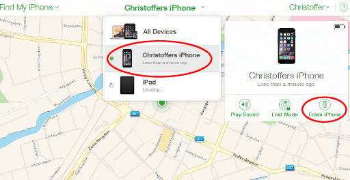 unlock found iphone via find my