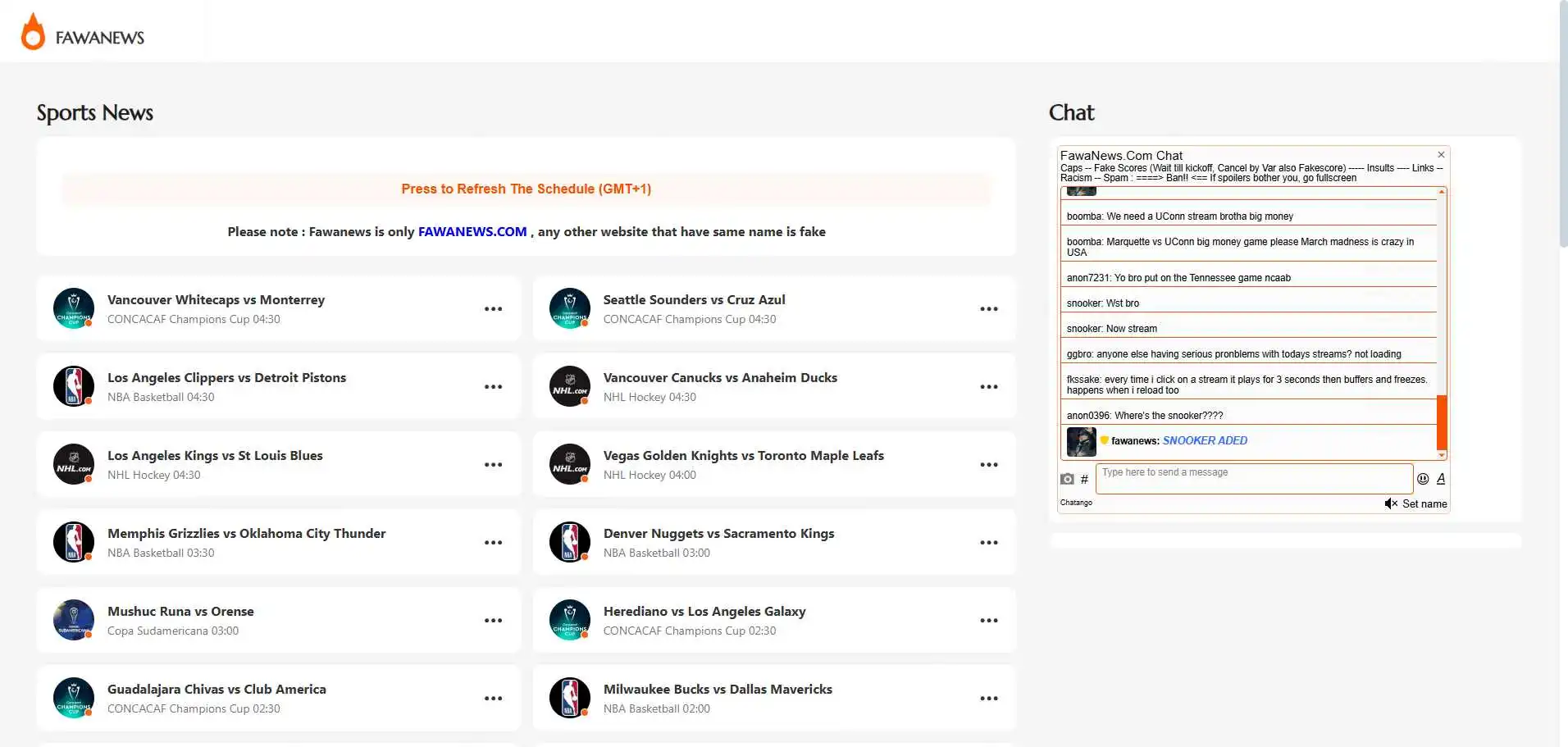fawanews webpage