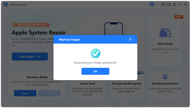 get iphone out of restore screen successfully