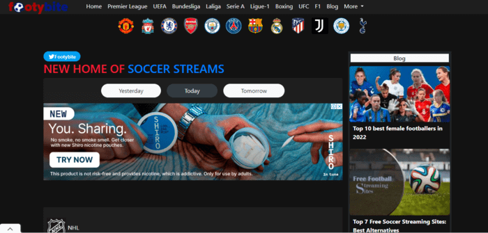 football streaming sites FootyBite