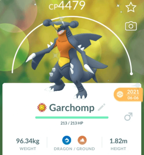 garchomp with highest cp 4479