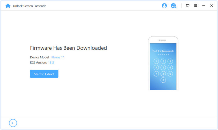 start to extract firmware to remove lock screen iphone