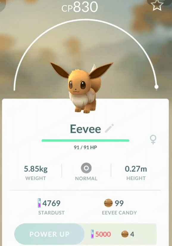 have an eevee