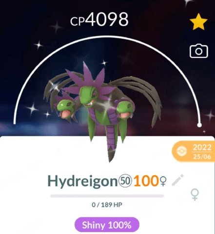 hydreigon with highest cp 4098