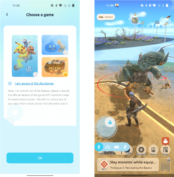 use imyfone anyto to replace pgsharp in monster hunter now