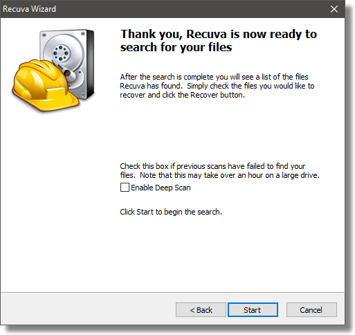 initiate the scanning process