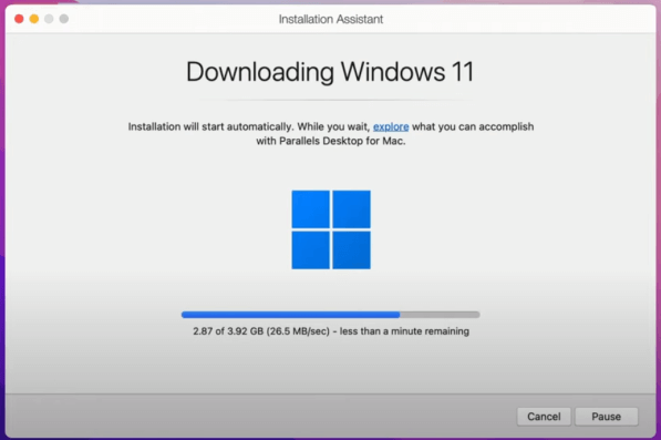 install windows on virtual machine