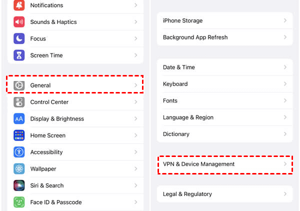 iphone vpn device management