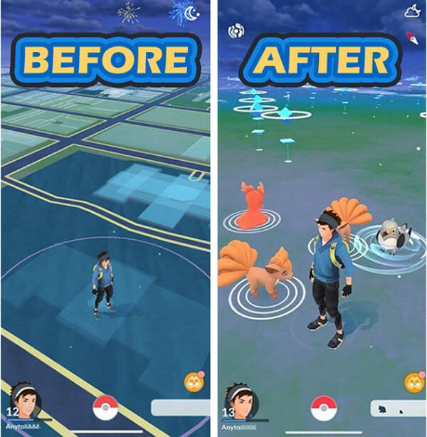 simulate location in Pokemon go