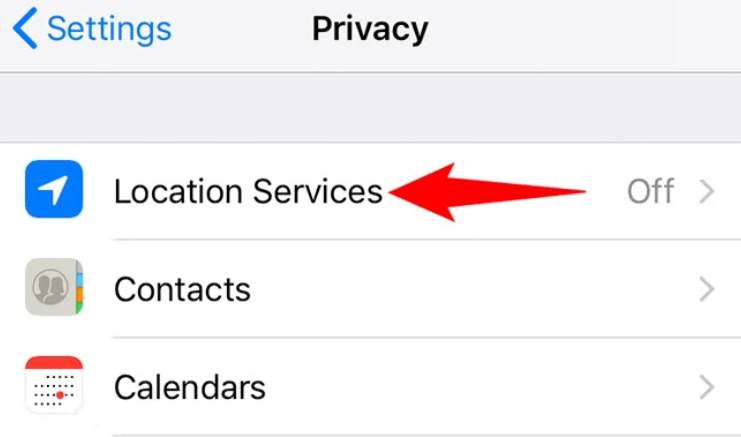location services are disabled