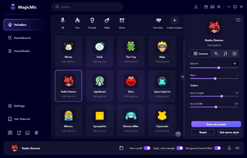magicmic alastor voice changer