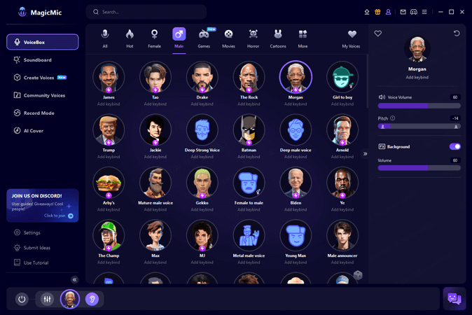 magicmic morgan freeman