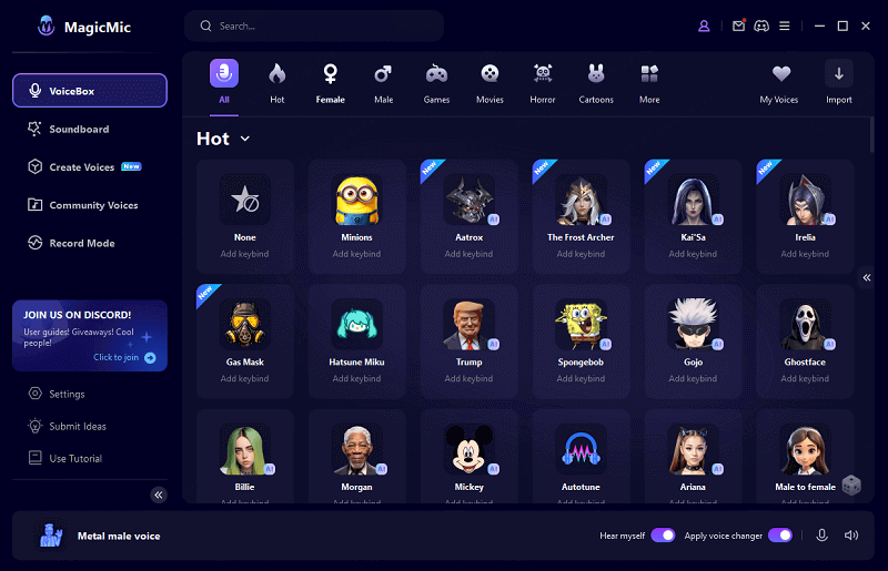 magicmic voice changer for discord