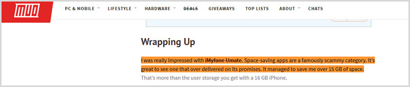 makeuseof review of umate pro