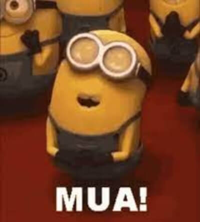 minion kiss meme