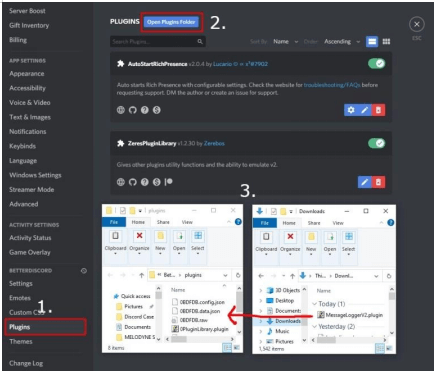 Open plugins folder