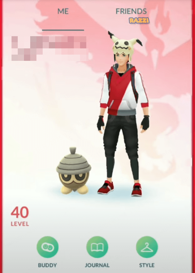 open pokemon go and tap on your trainer profile