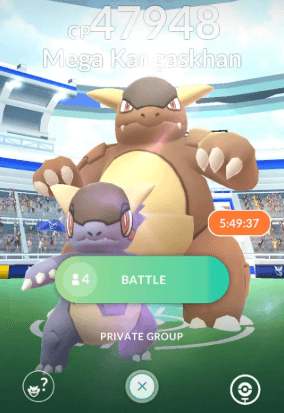 participate kangaskhan mega raids to earn mega energy