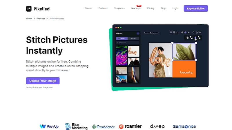 pixelied photo stitcher