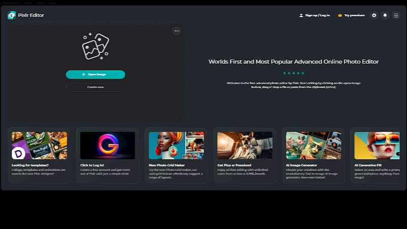 pixlr photo stitcher