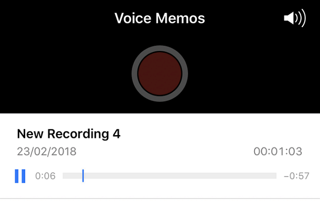 play voice memo