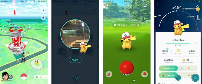 catch pokemon go in the game