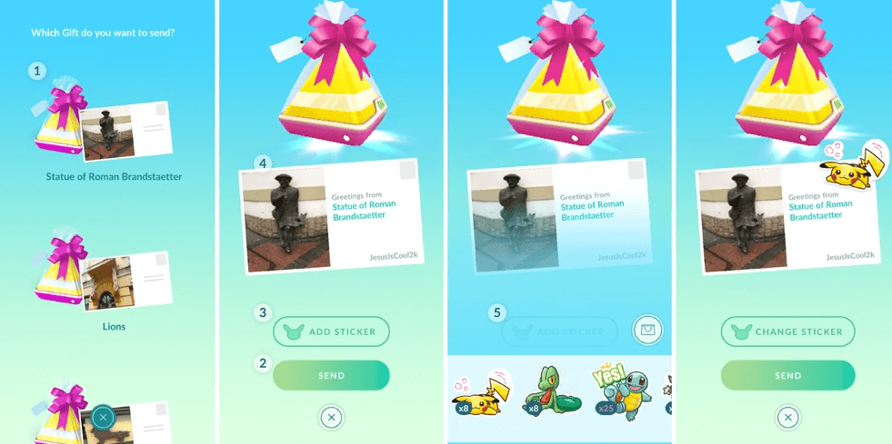 send gifts to friends