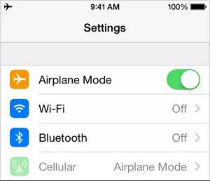 turn on airplane mode before teleporting