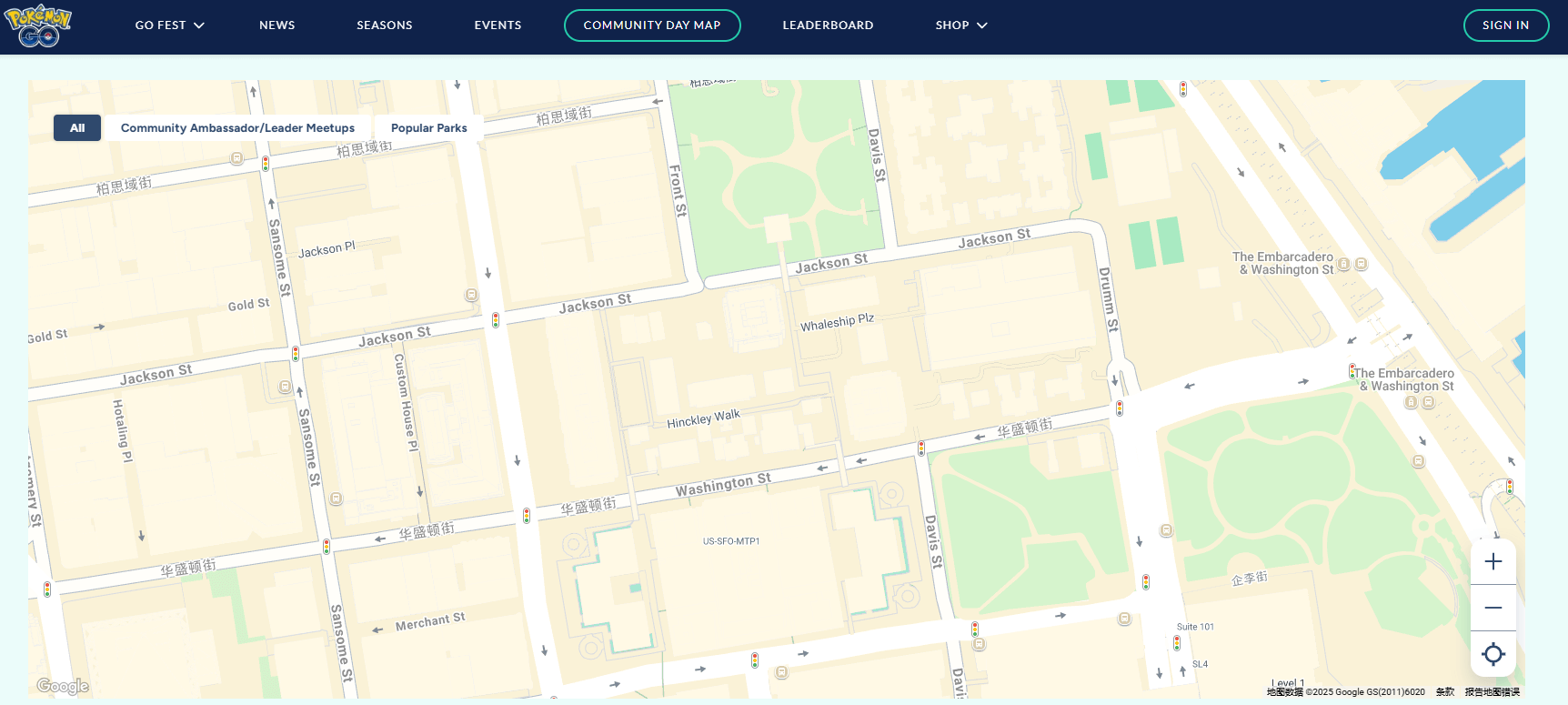 pokestop map community day map