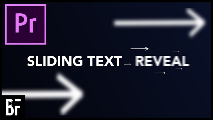 premiere text slide
