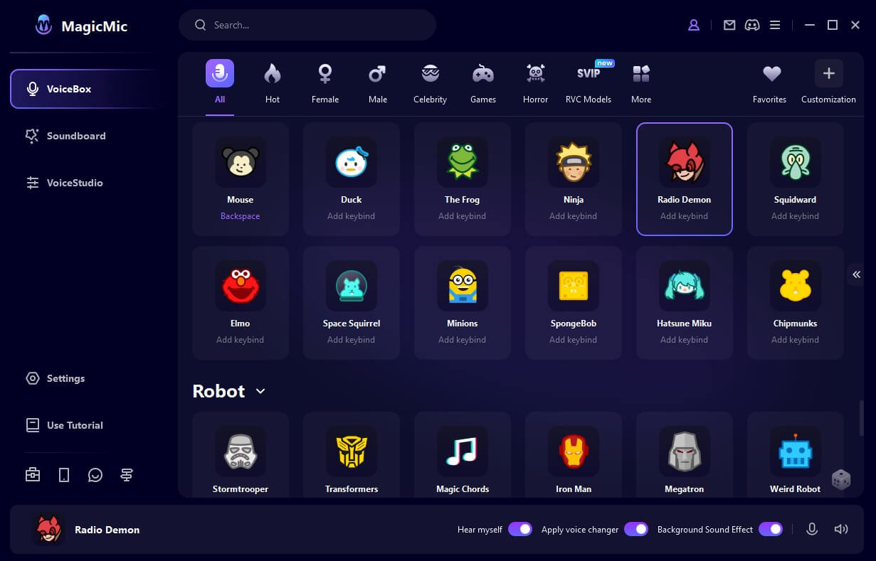 generate alastor voice in magicmic