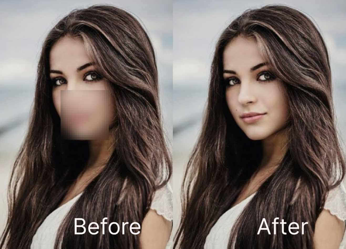 remove mosaic from photo