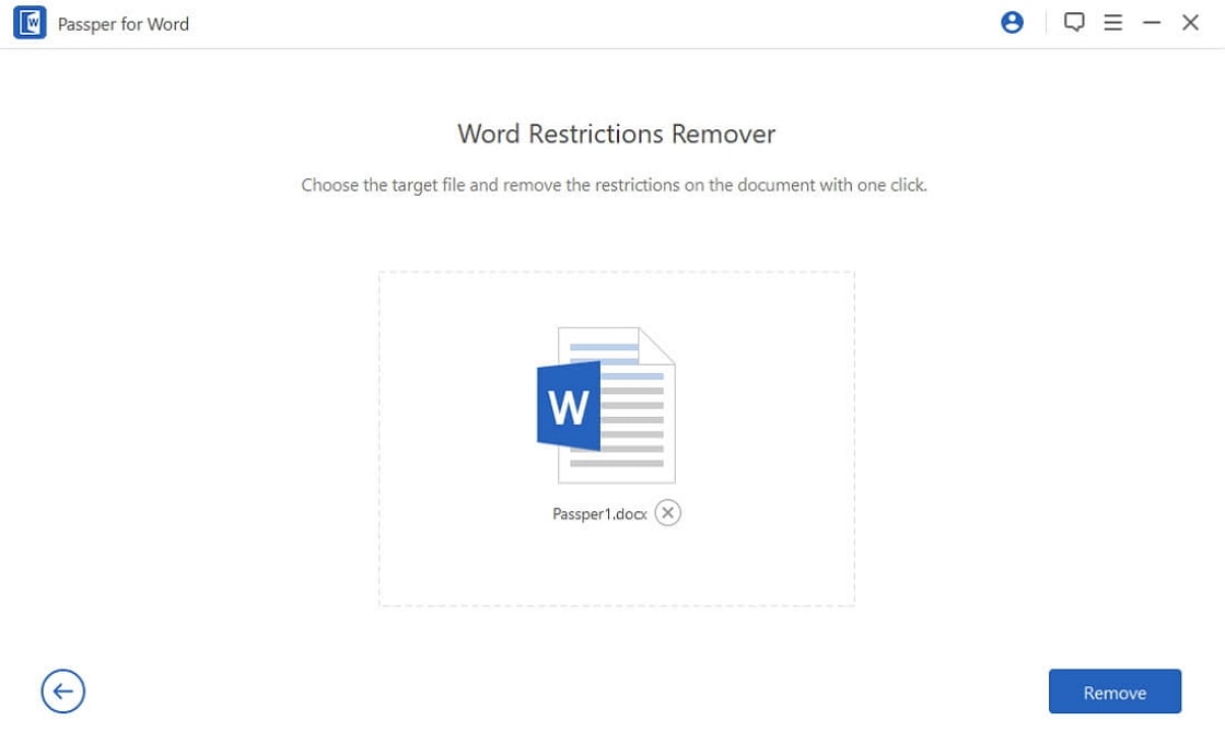 import restricted word document to the program