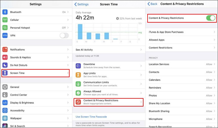 how to turn off restrictions on iphone ios 12