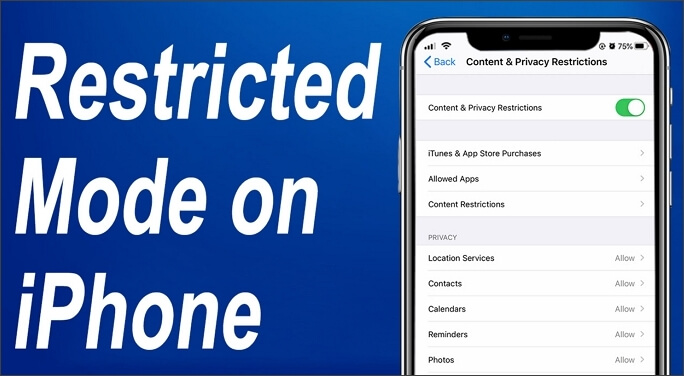disable restricted mode on iphone