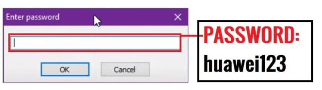 run the setup file via huawei frp tool