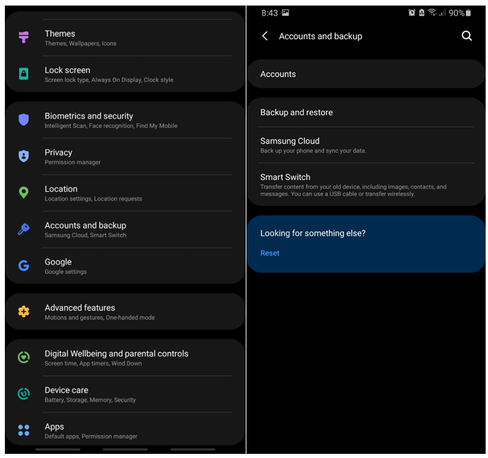 Samsung Cloud Backup
