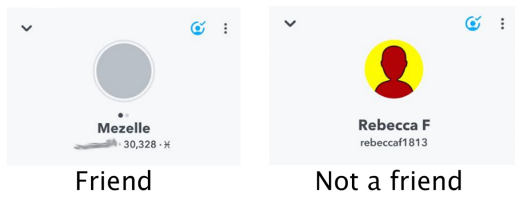 Search friend's name.