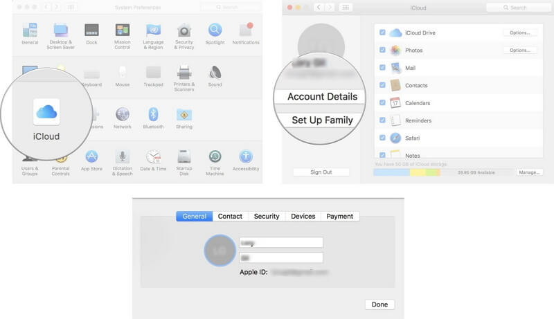 set up icloud on mac