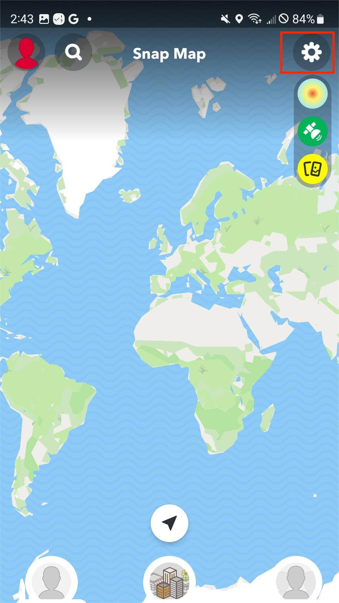 go to snapchat settings