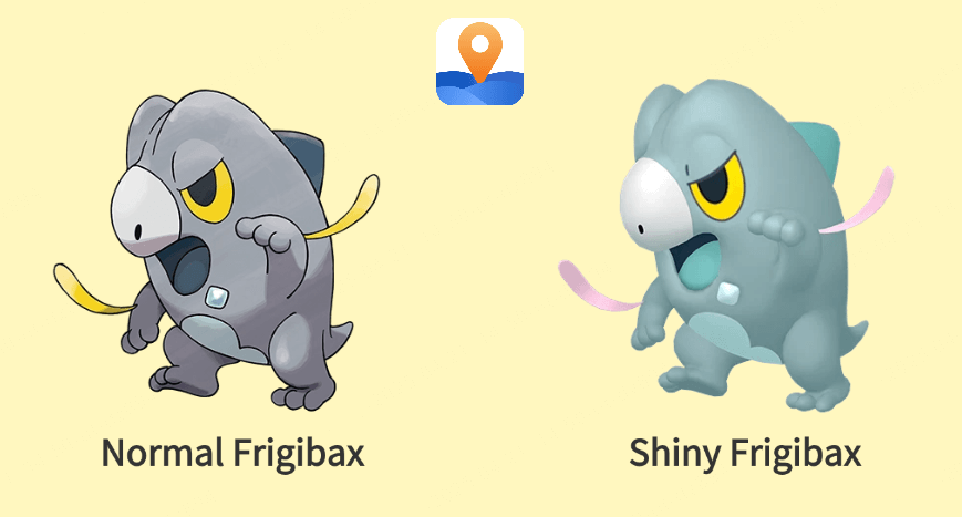 shiny frigibax vs normal