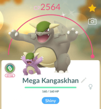 shiny kangaskhan pokemon go