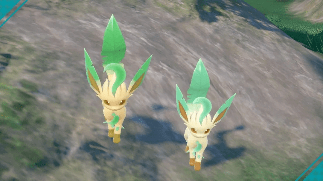Shiny Leafeon vs. Normal