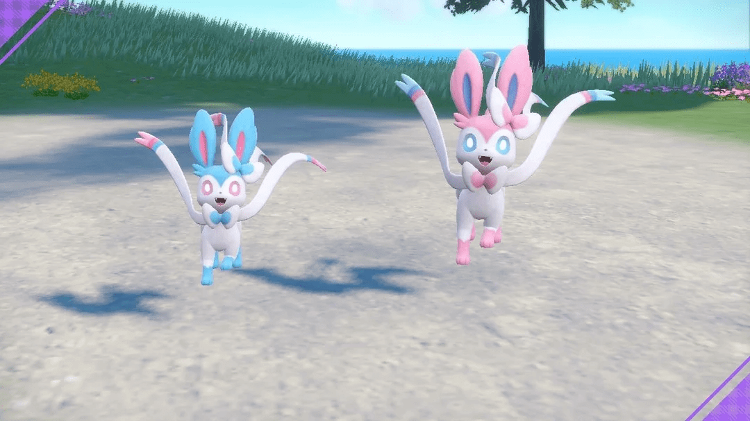 Shiny Sylveon vs. Normal