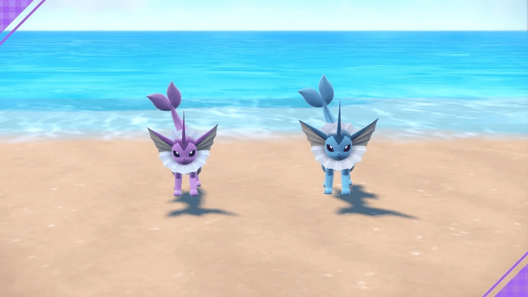 Shiny Vaporeon vs. Normal