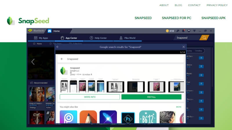 snapseed photo stitcher
