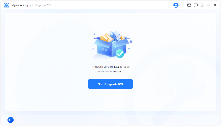start to upgrade ios