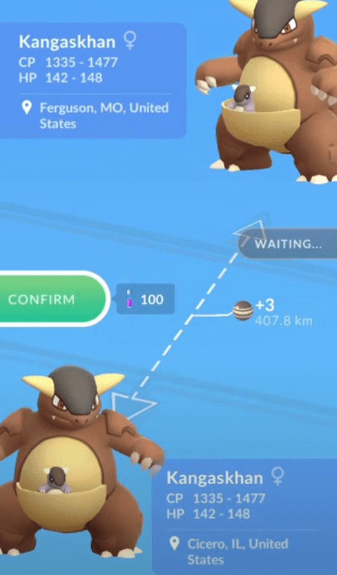 trade kangaskhan