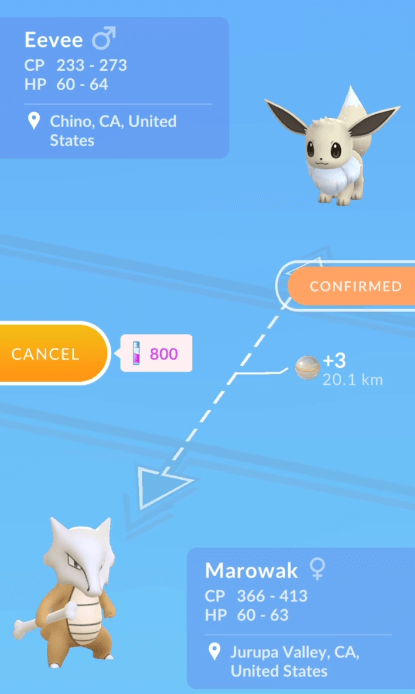 trade shiny eevee with friends