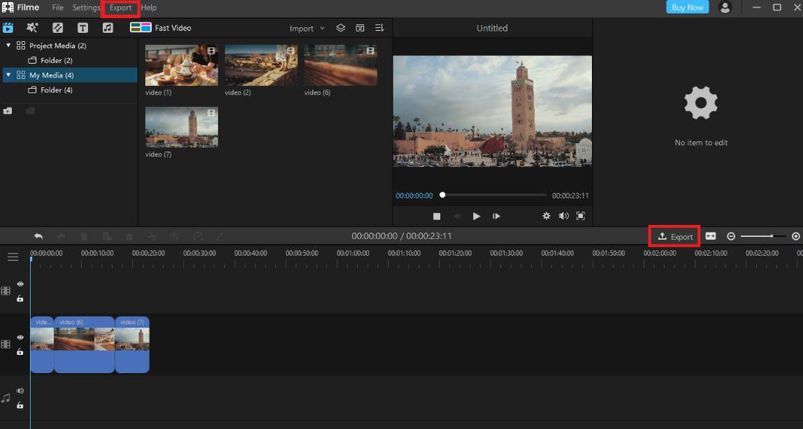 How to Trim a Video using iMyFone Filme